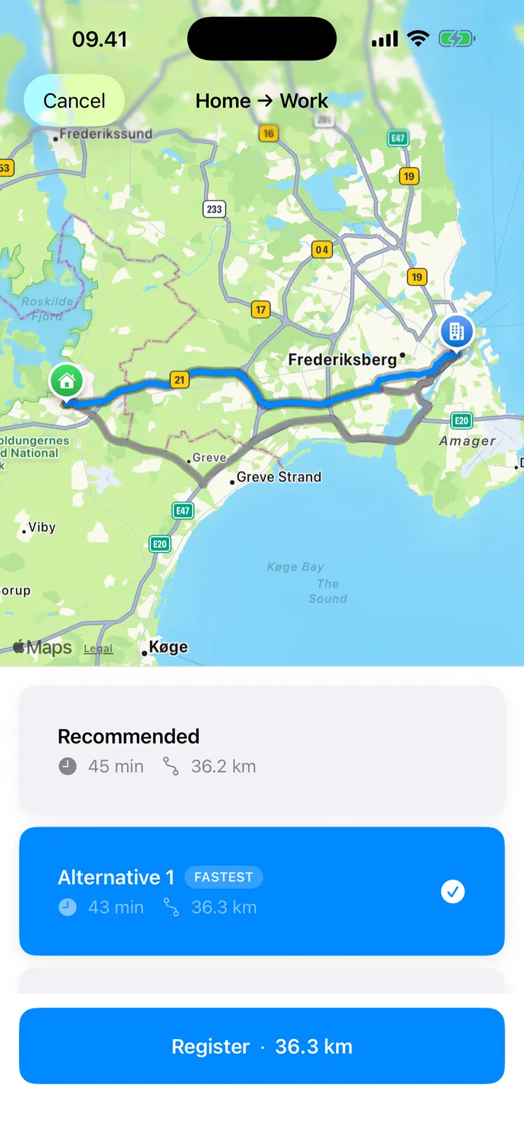 KørselsLog Screenshots 3