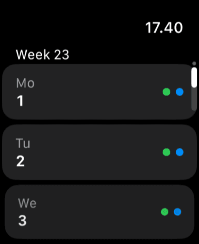 KørselsLog Apple Watch 2