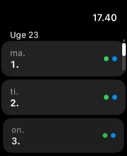 KørselsLog Apple Watch 2